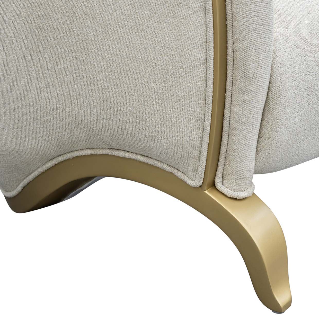 Scotts Square Loveseat - Cornsilk/Light Champagne