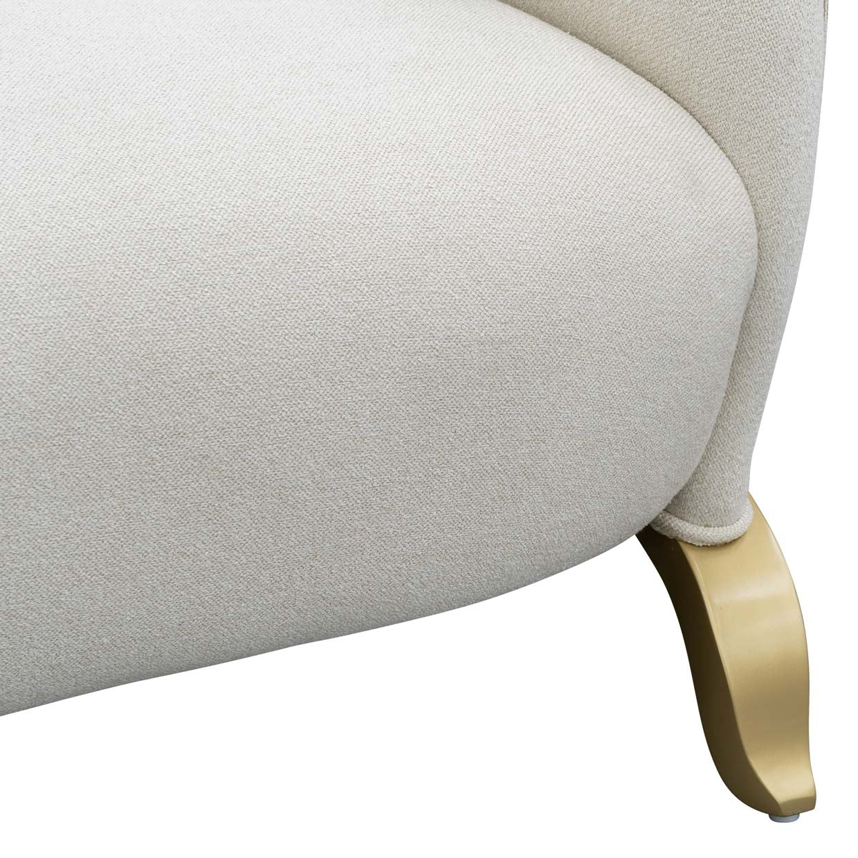 Scotts Square Loveseat - Cornsilk/Light Champagne