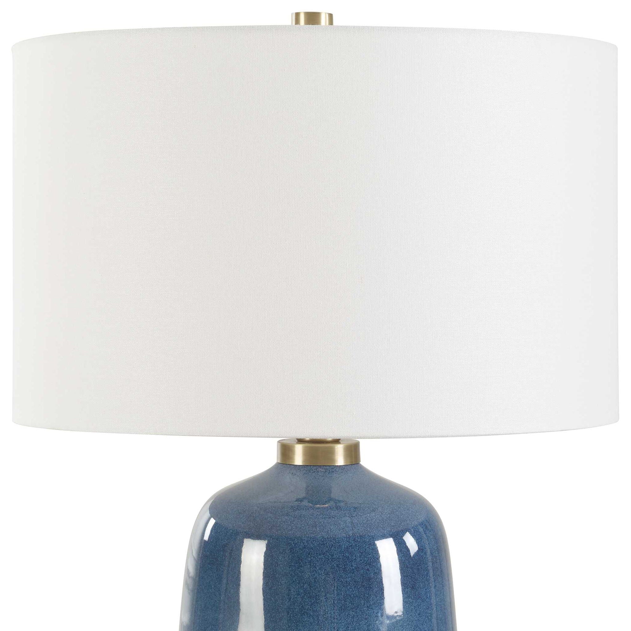 Brae - Glaze Table Lamp - Blue