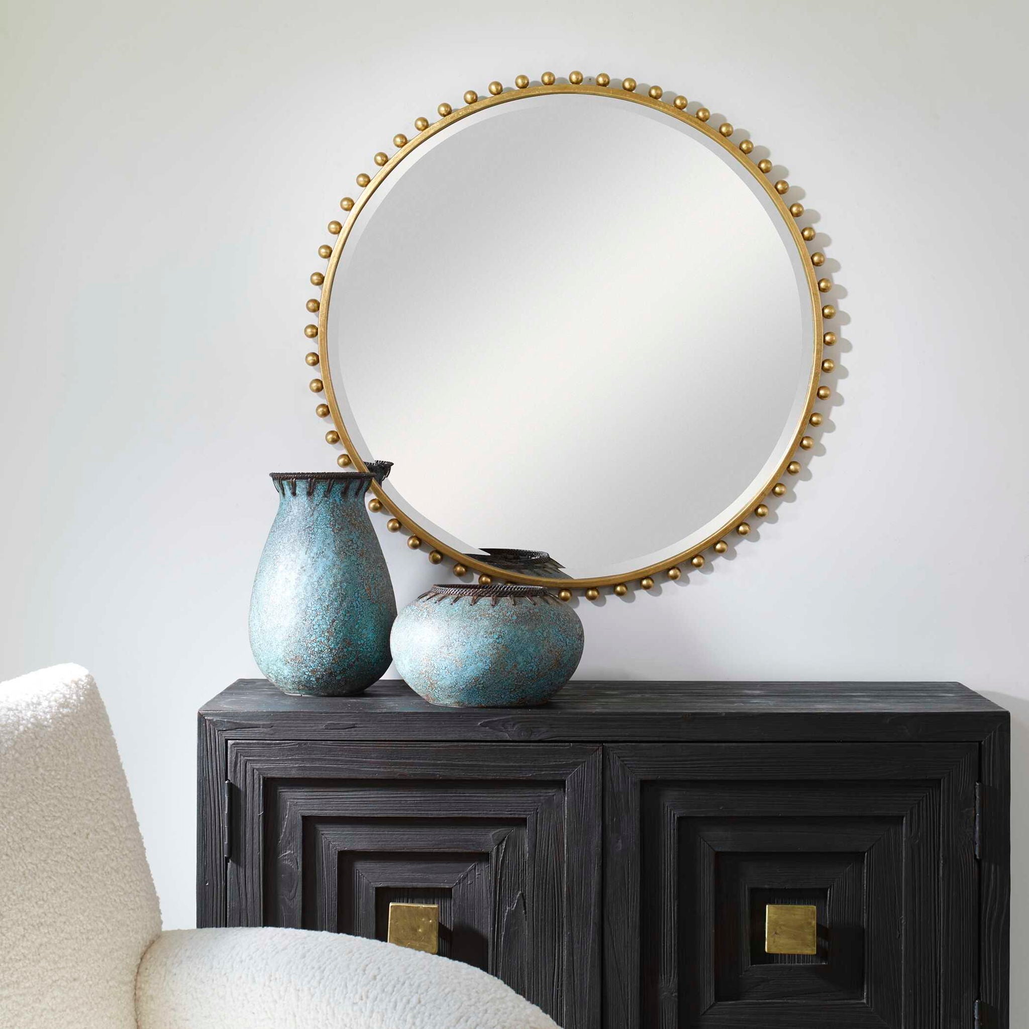 Taza - Round Iron Mirror