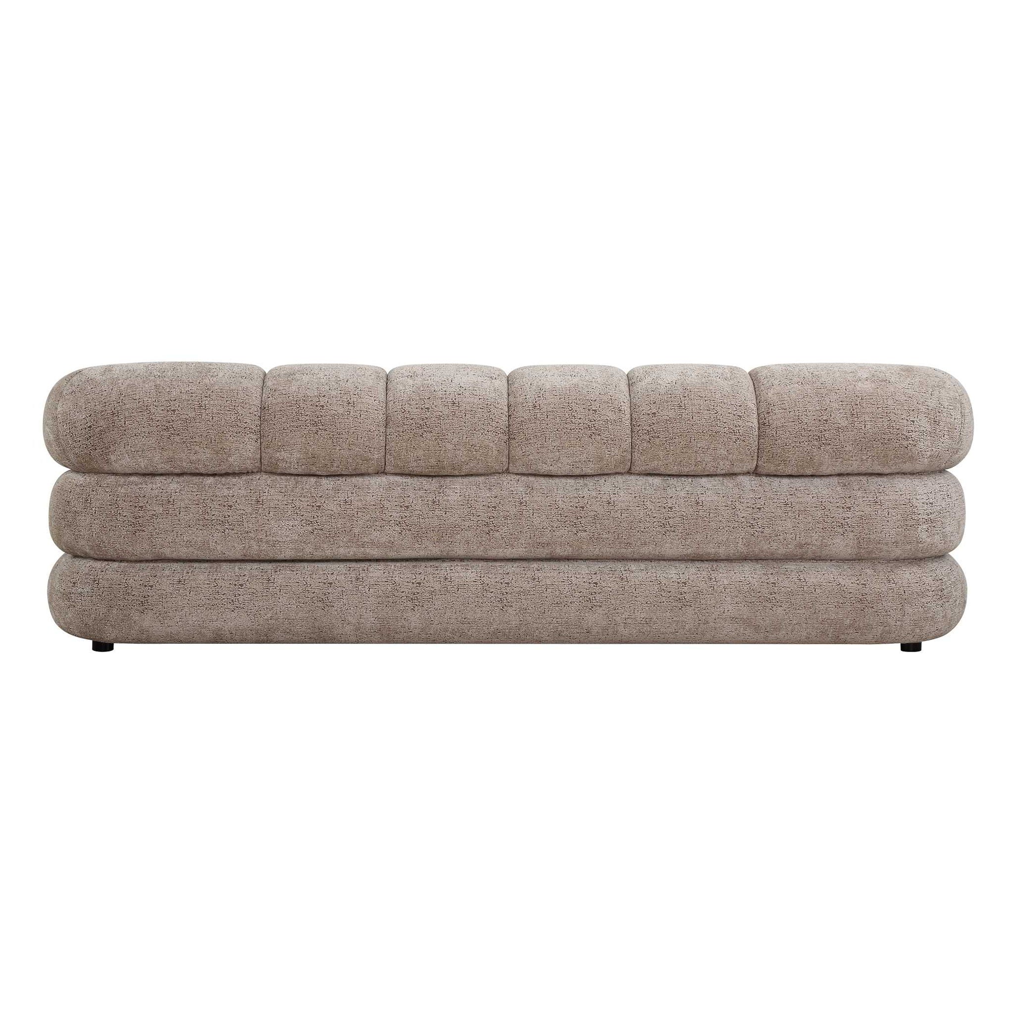 Modella - Upholstered Chenille Sofa - Brown