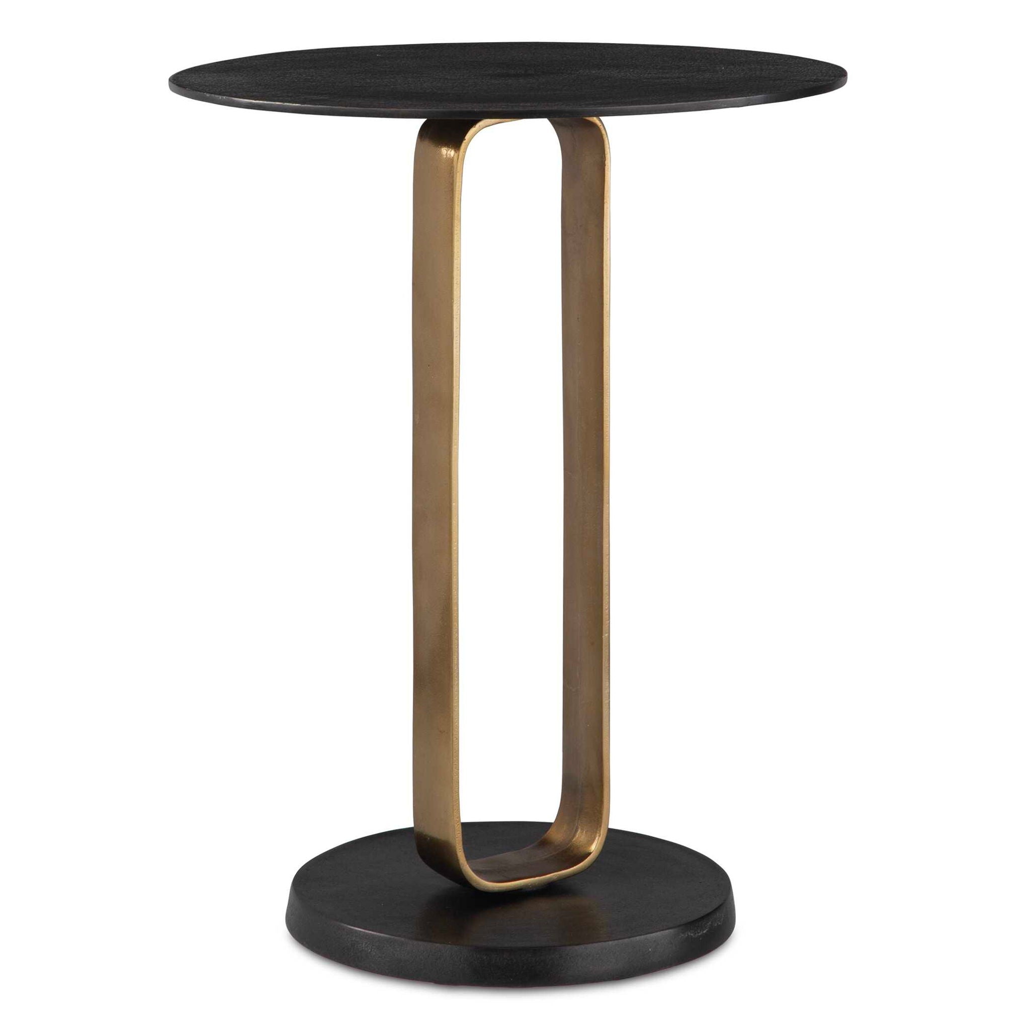 Aperture - Accent Table - Brass