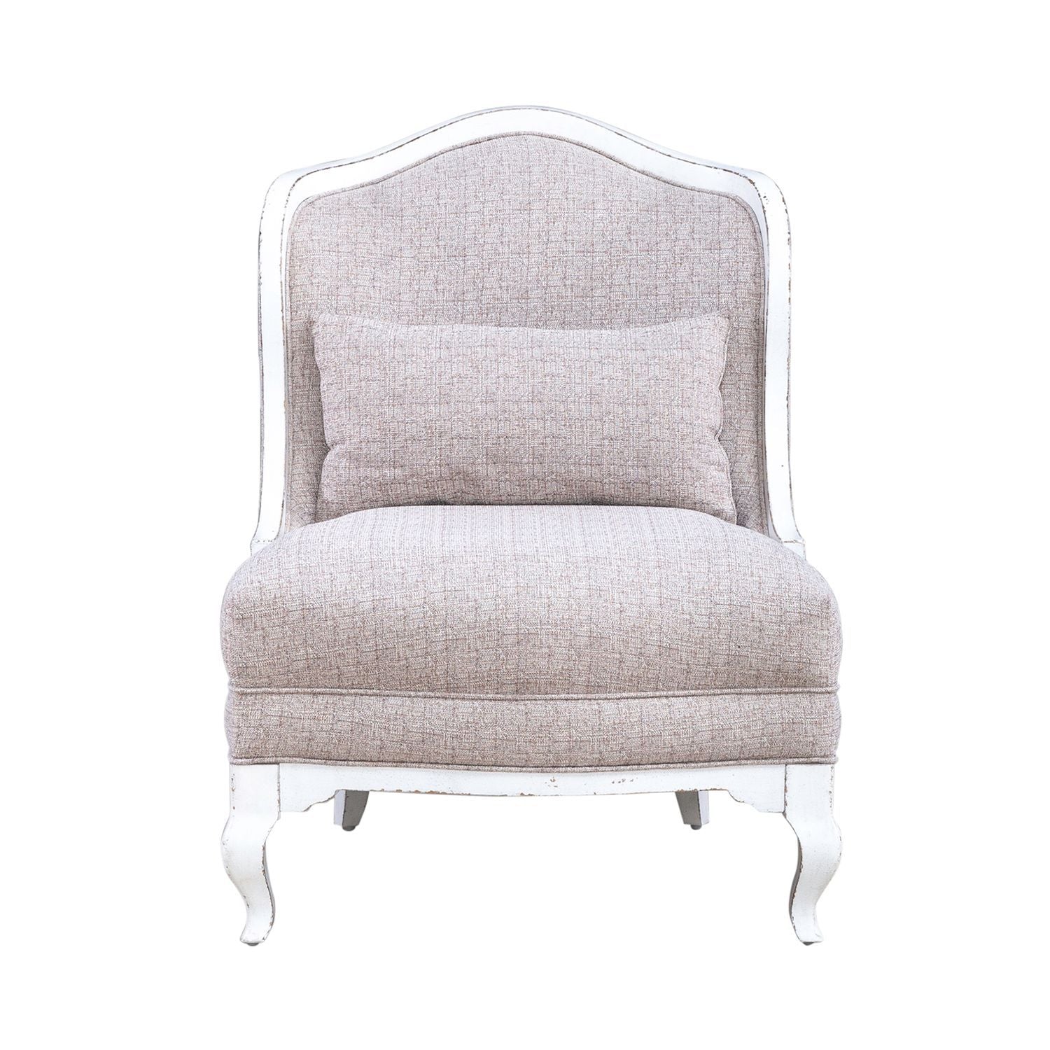 Magnolia Manor - Upholstered Accent Chair - Antique White & Weathered Bark