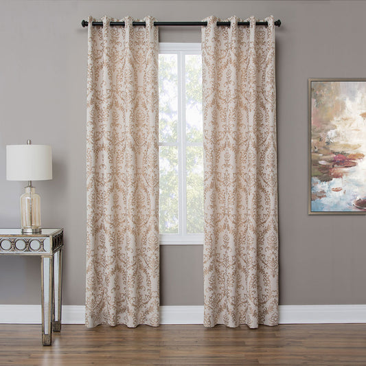 Atchinson Window Treatment /Gold & Pewter