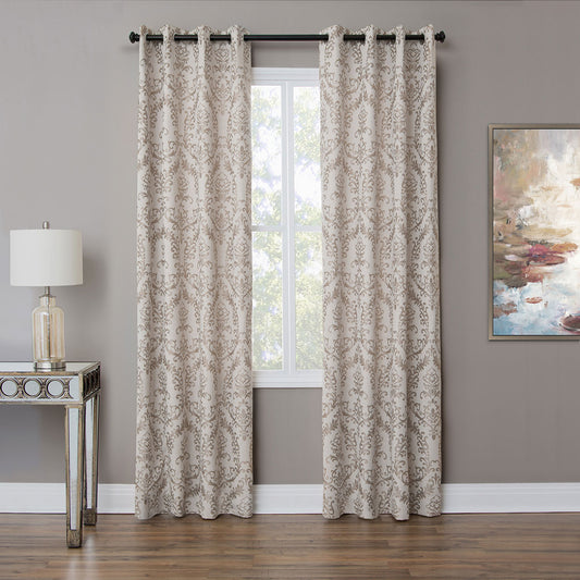 Atchinson Window Treatment /Gold & Pewter