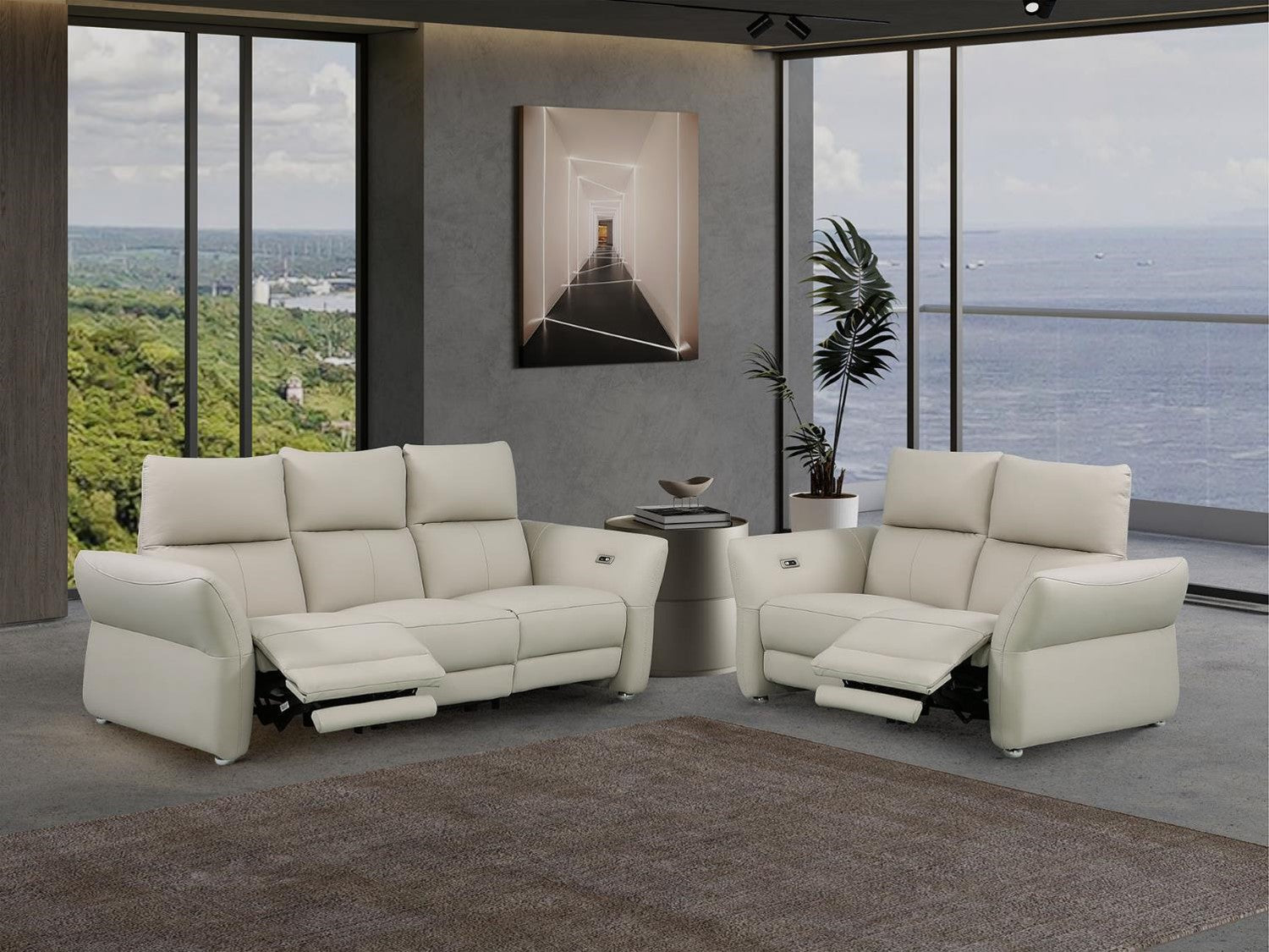 Atlanta Leather recliner Sofa & Loveseat