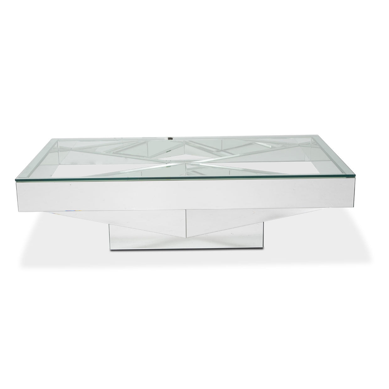 Montreal Rectangular Cocktail Table with Glass Top