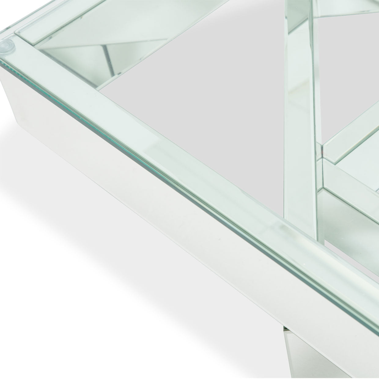 Montreal Square Cocktail Table with Glass Top