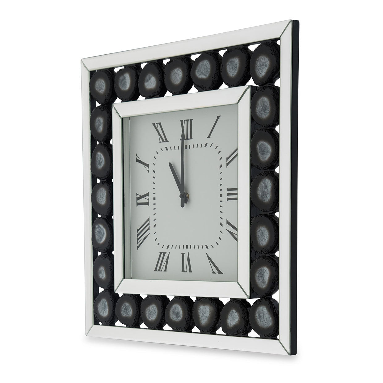 Montreal Agate Stone Wall Clock