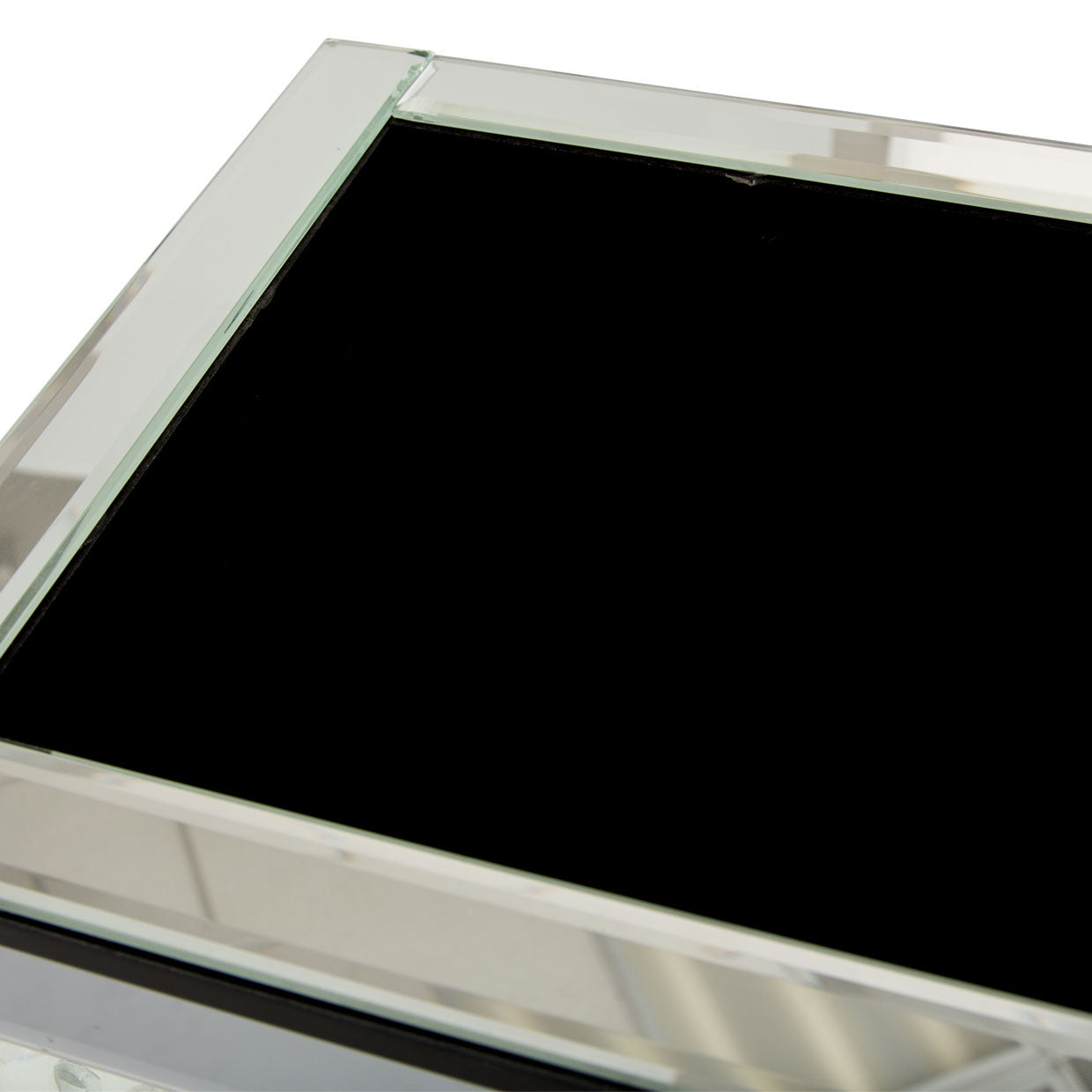 Montreal Tall Mirrored Vase with Crystal Accents