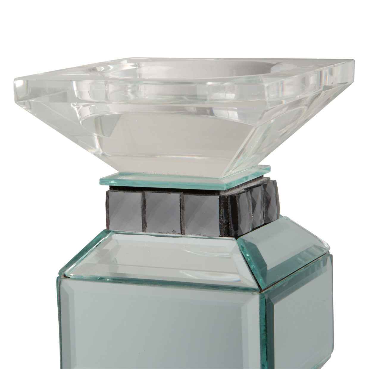 Montreal 4-Tier Mirrored Candle Holder, Set of 2