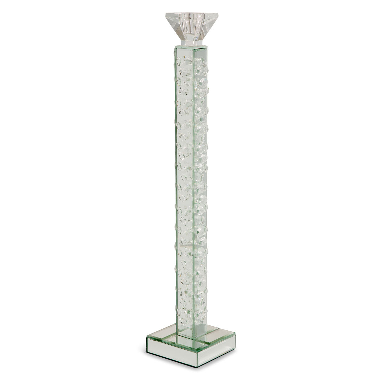 Montreal 22" Slender Crystal Candlestick, Set of 6