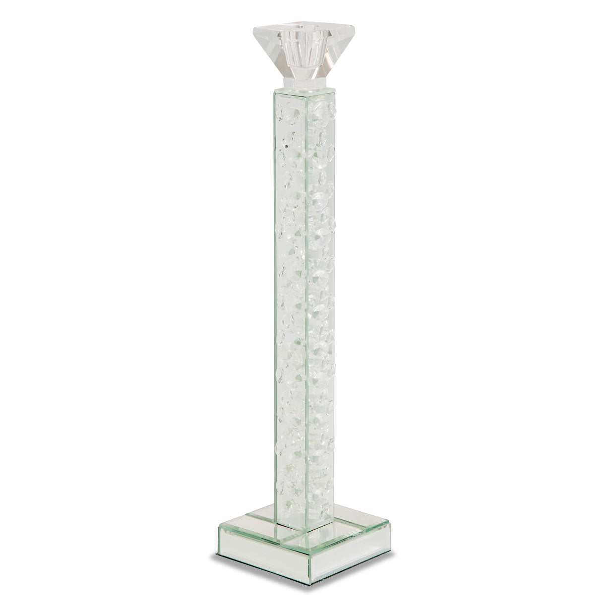 Montreal 18" Slender Crystal Candlestick, Set of 6