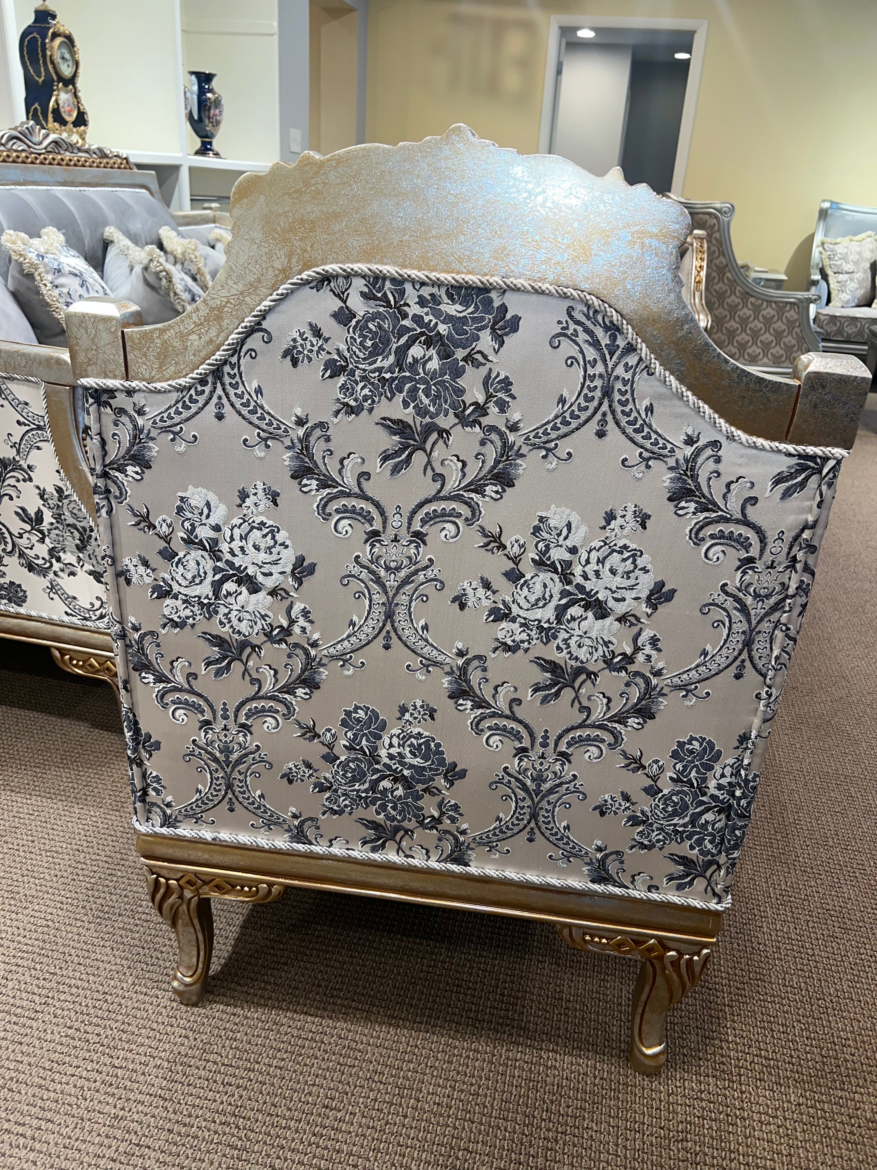 Classical Sina - Sofa, 2 Chairs, and Cocktail Table Set