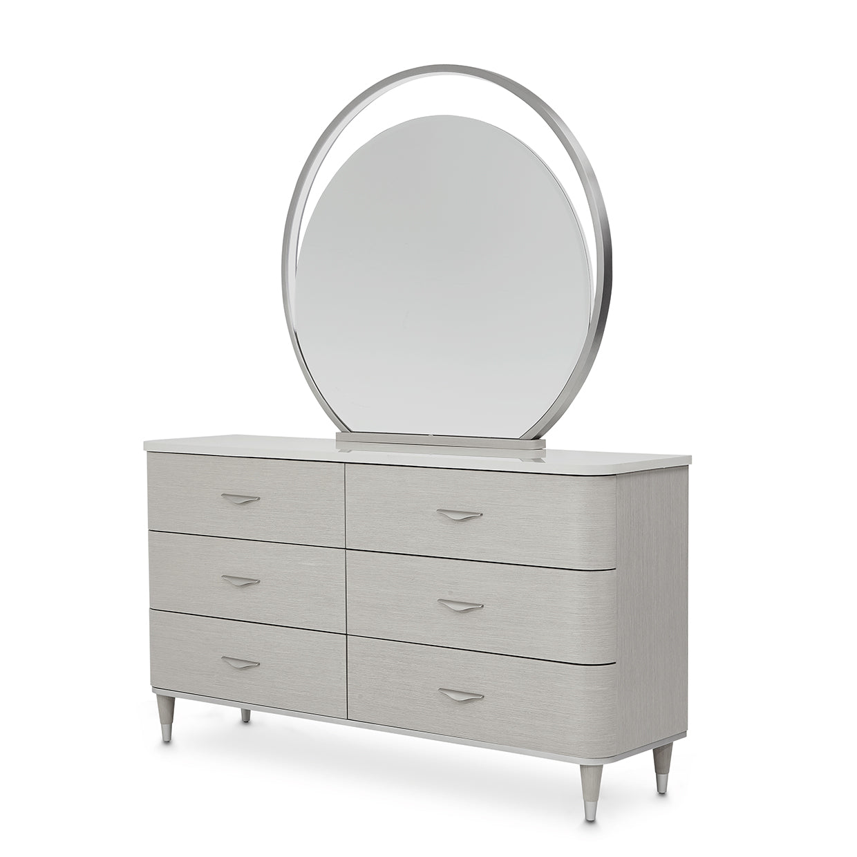 Eclipse Dresser with Mirror - Moonlight Gray