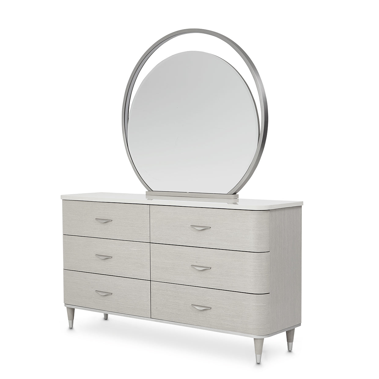 Eclipse Dresser with Mirror - Moonlight Gray