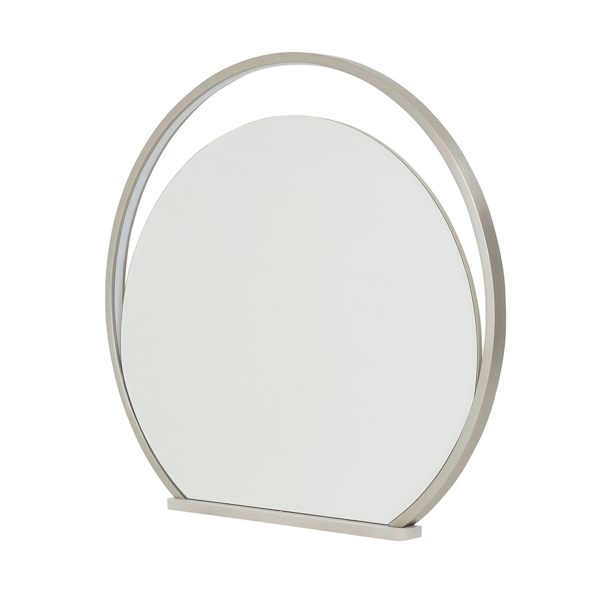 Eclipse Mirror with LED Lights - Moonlight Gray
