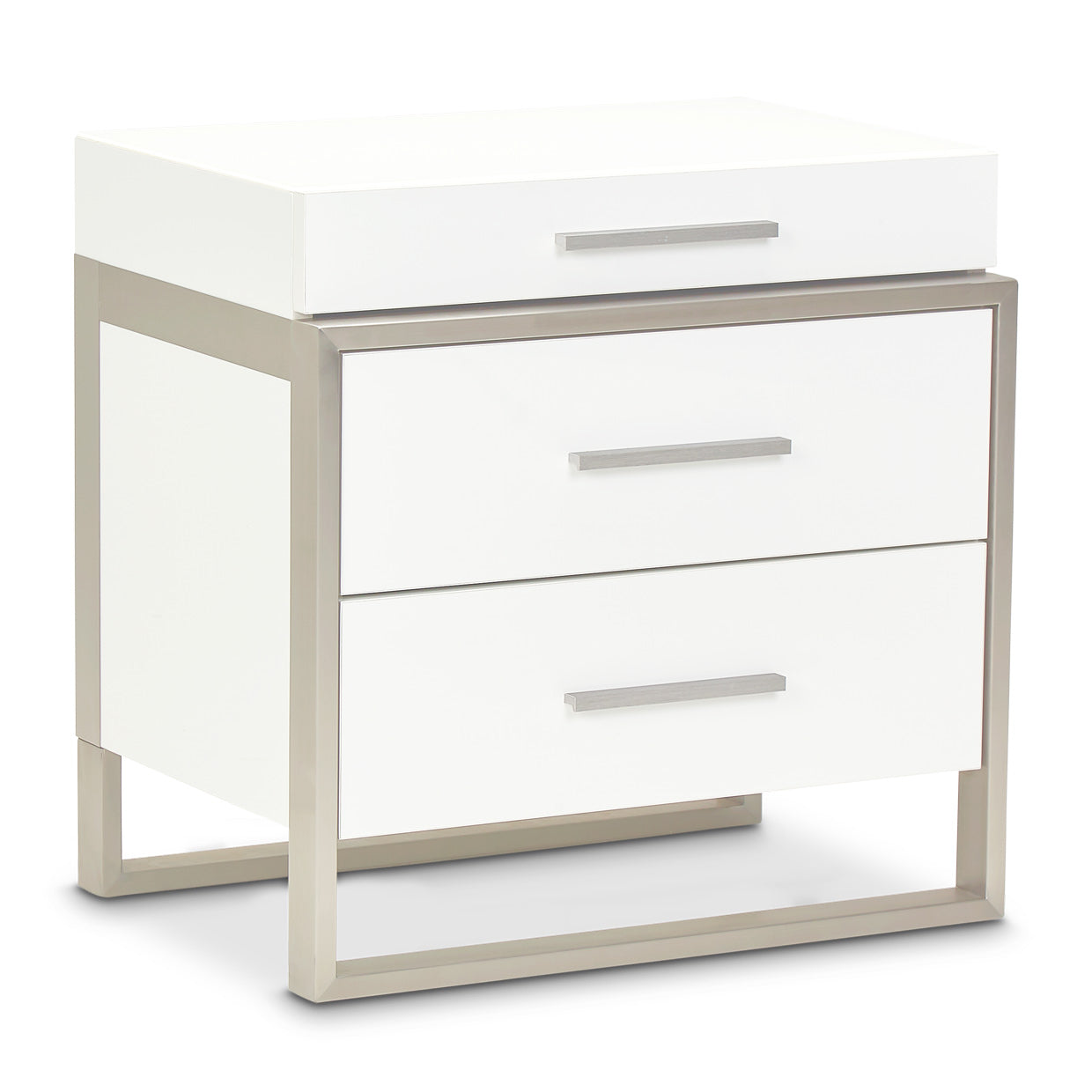 Marquee Nightstand - Cloud White