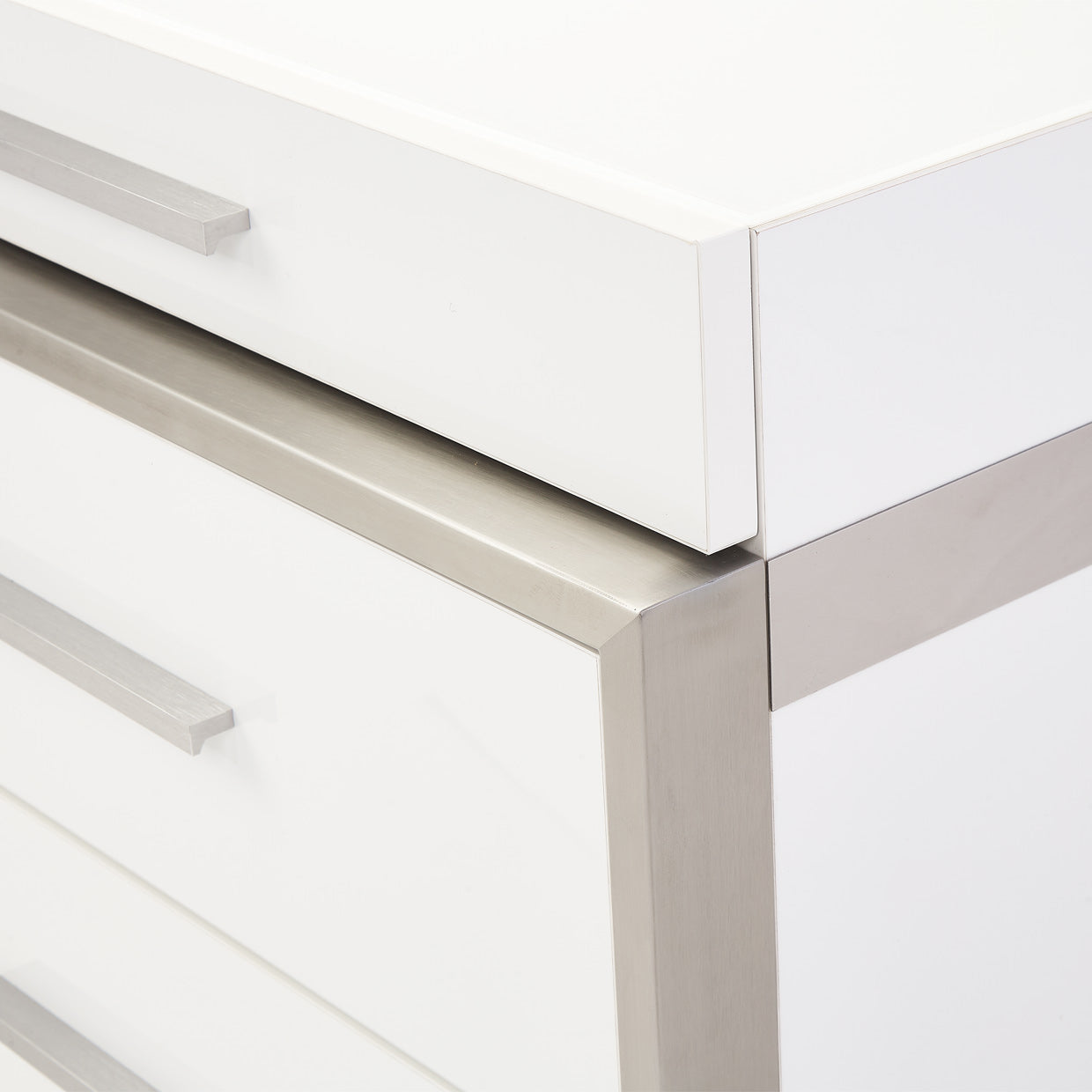 Marquee Nightstand - Cloud White