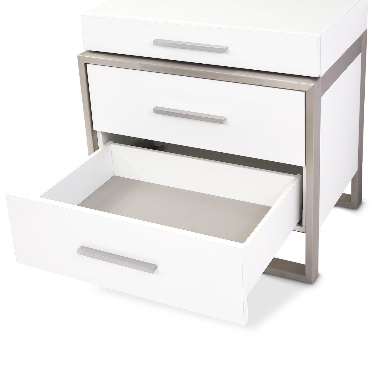 Marquee Nightstand - Cloud White