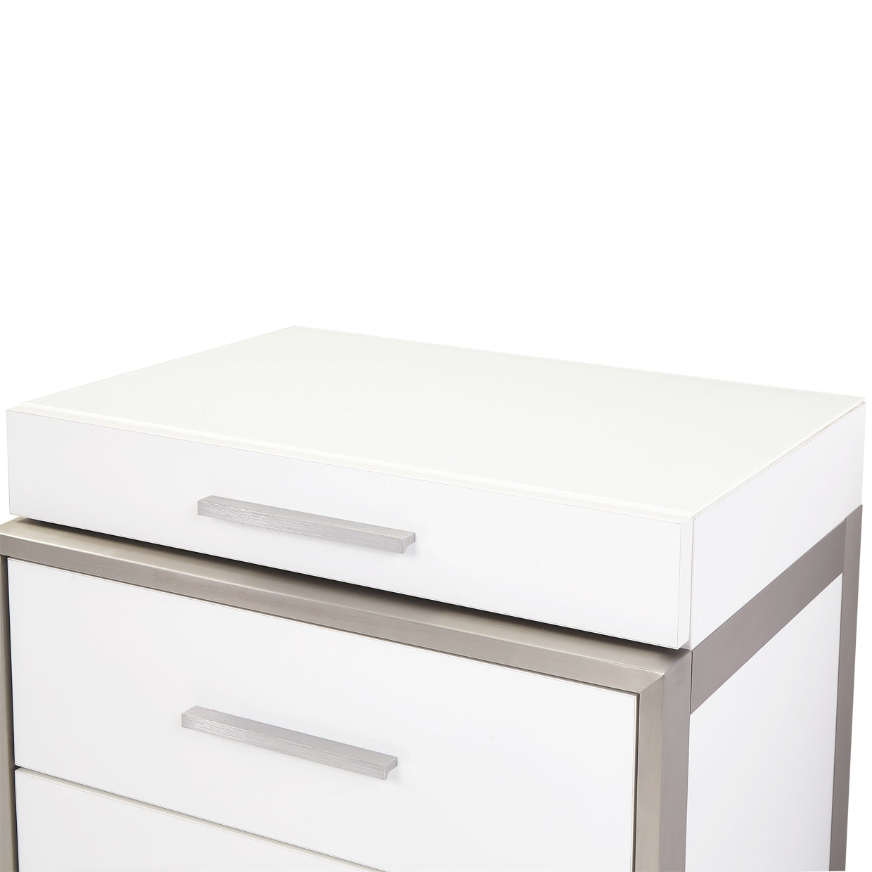 Marquee Nightstand - Cloud White