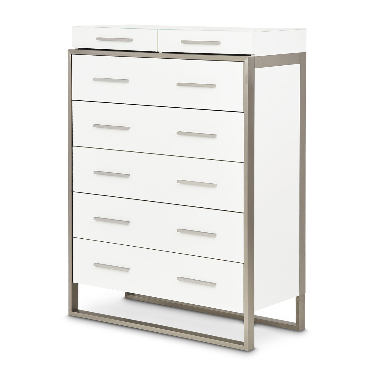 Marquee 7-Drawer Chest - Cloud White