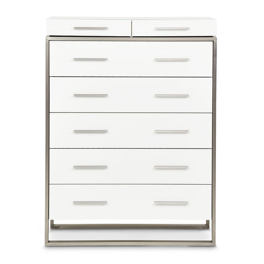Marquee 7-Drawer Chest - Cloud White