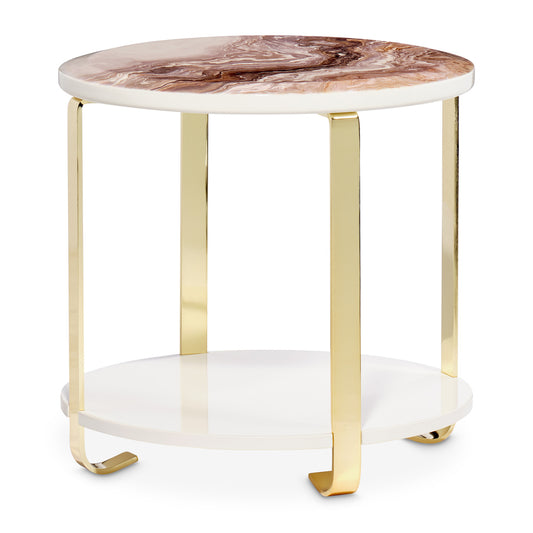 Ariana End Table - Gold
