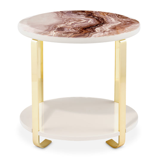 Ariana End Table - Gold