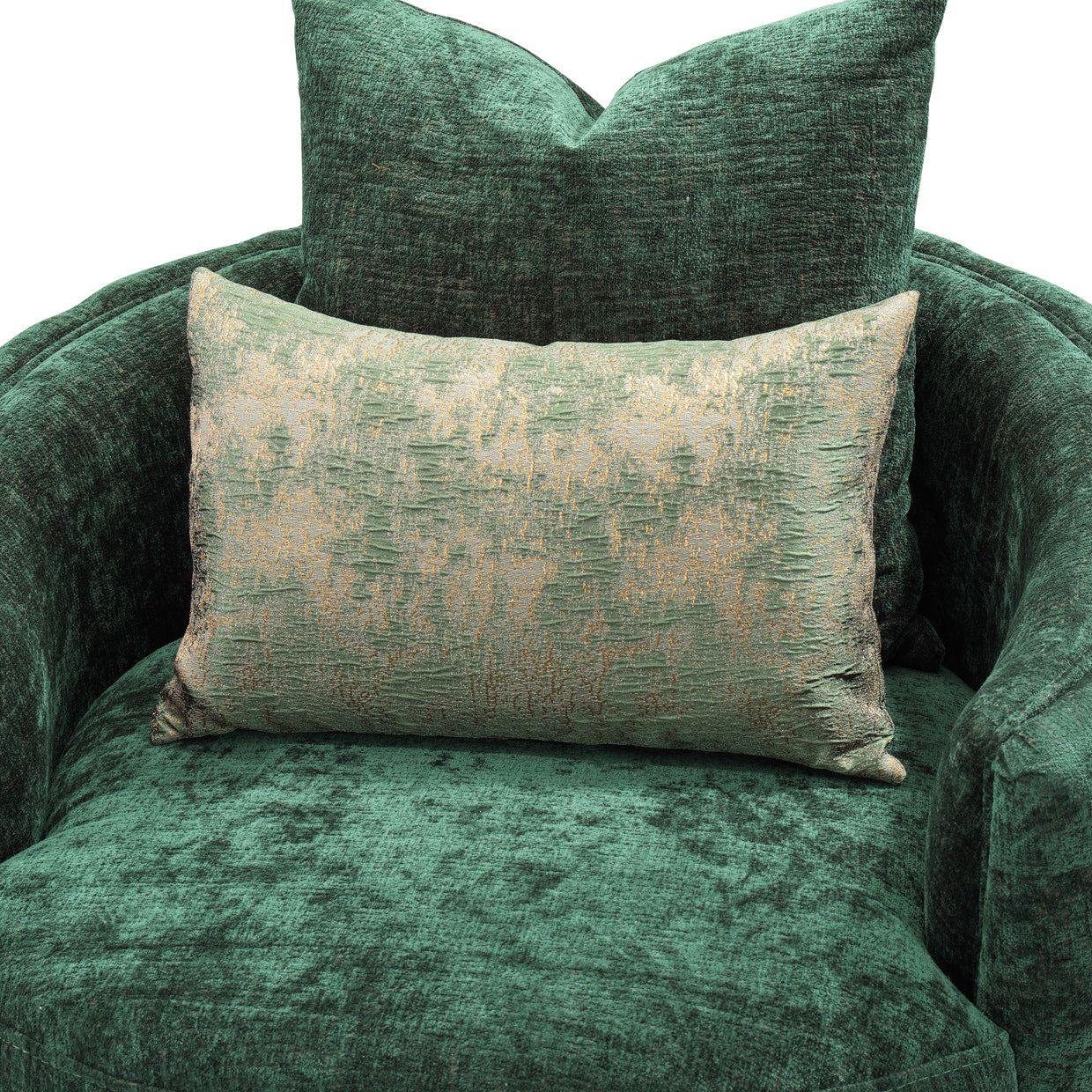 Celine Accent Chair - Emerald/Gold