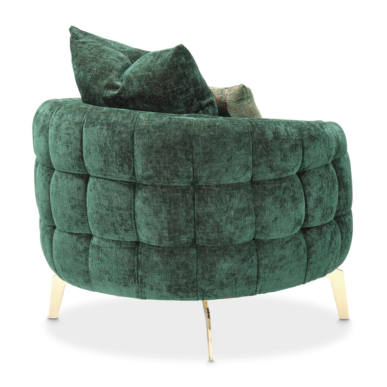 Celine Accent Chair - Emerald/Gold