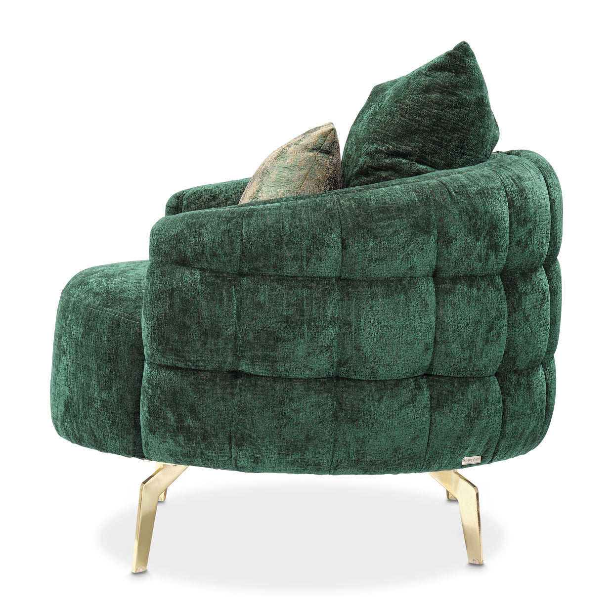 Celine Accent Chair - Emerald/Gold
