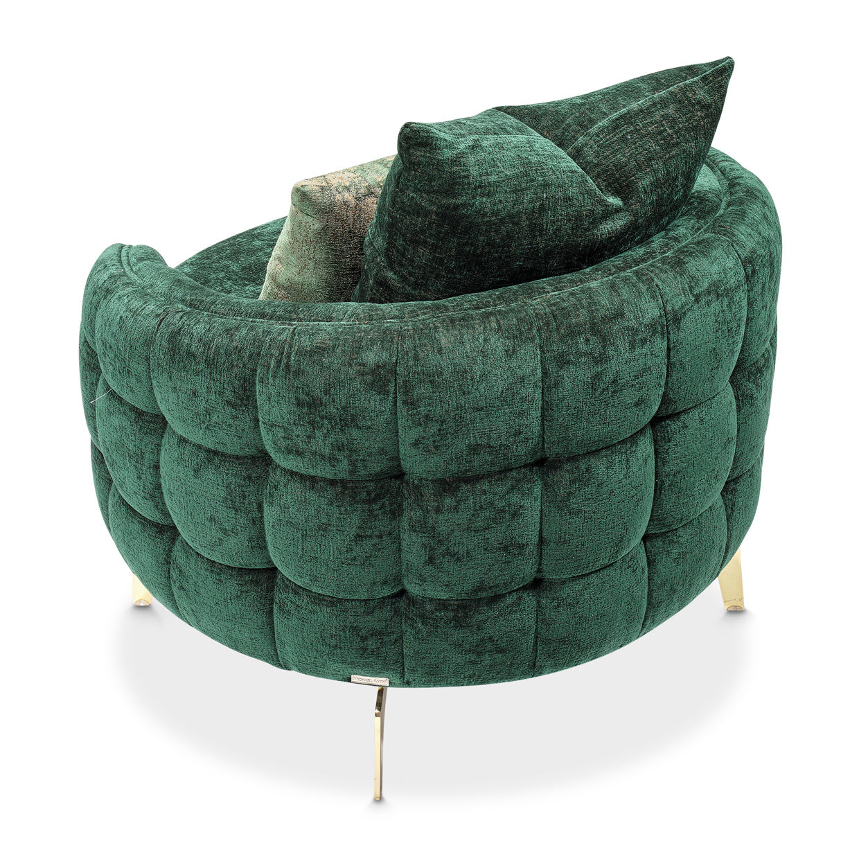 Celine Accent Chair - Emerald/Gold
