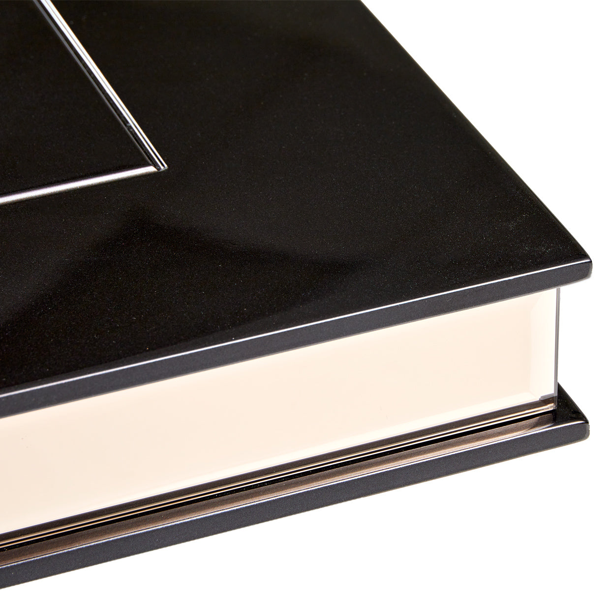 Carmela Double Pedestal Dining Table - Glossy Charcoal Sand