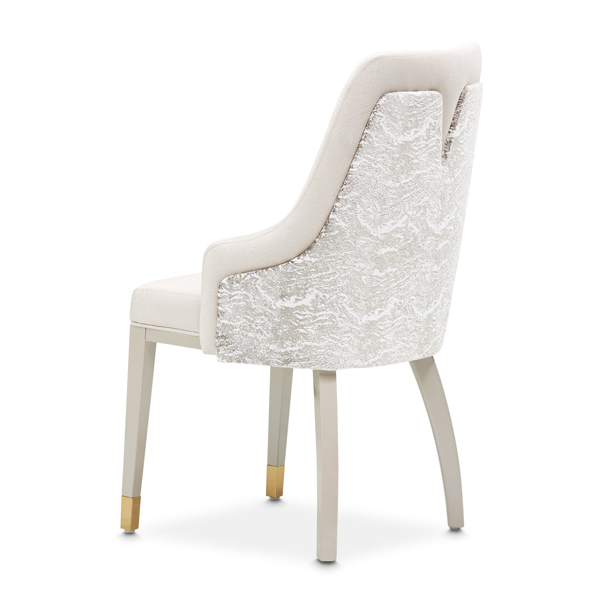 Carmela Dining Arm Chair - Almond/Shimmer Ivory