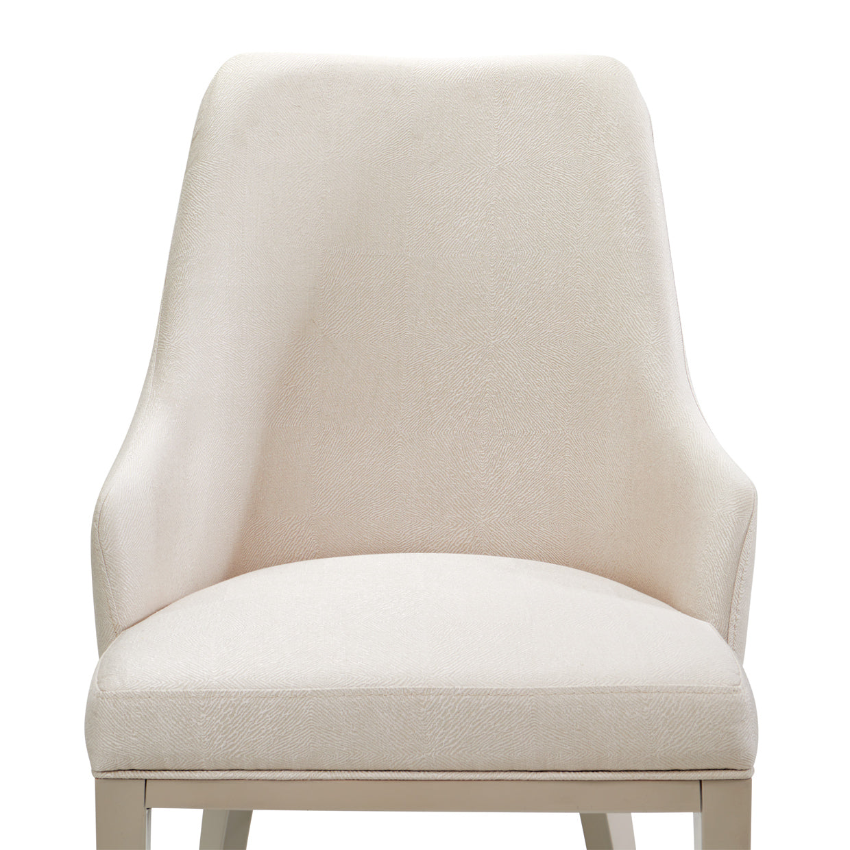 Carmela Dining Arm Chair - Almond/Shimmer Ivory