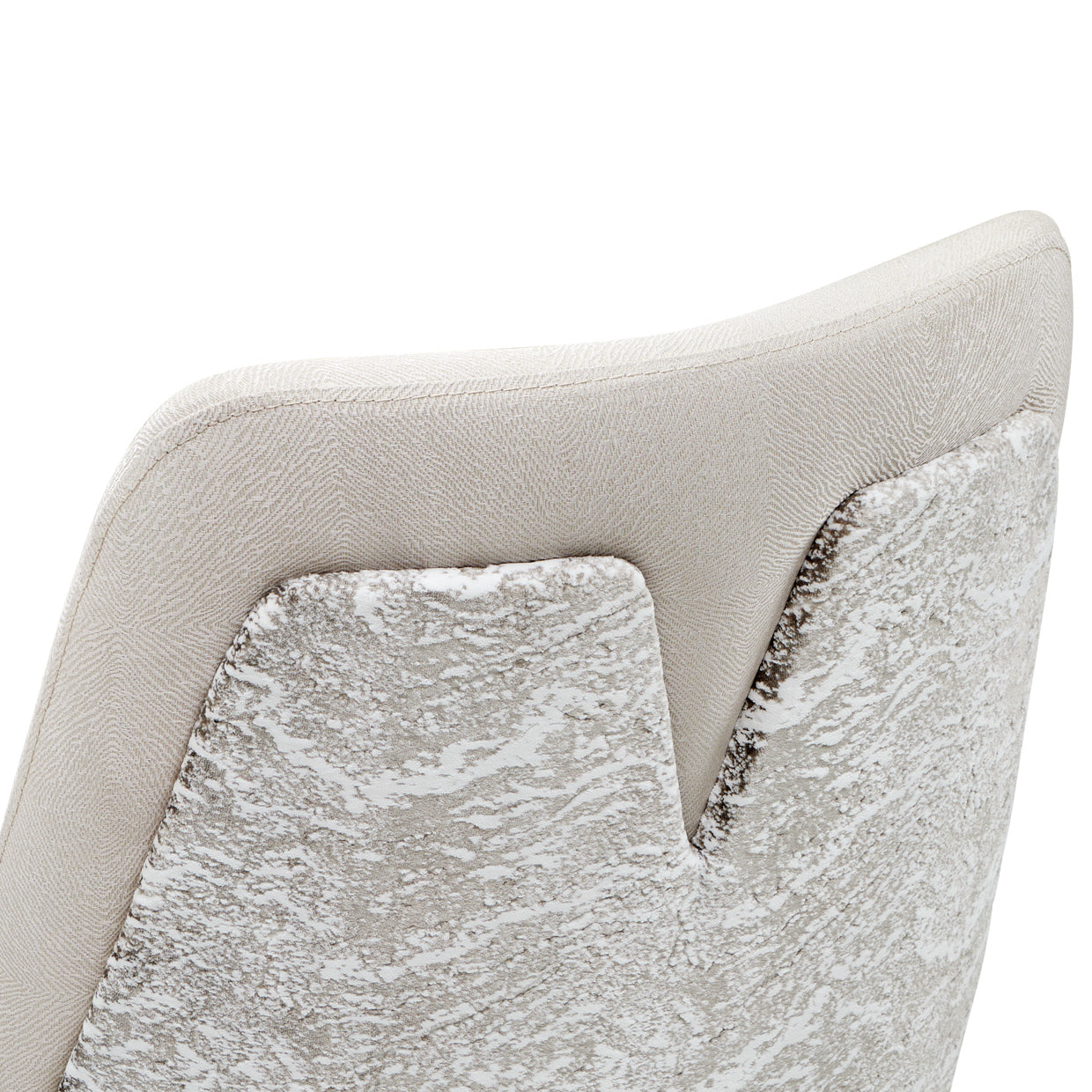 Carmela Dining Arm Chair - Almond/Shimmer Ivory