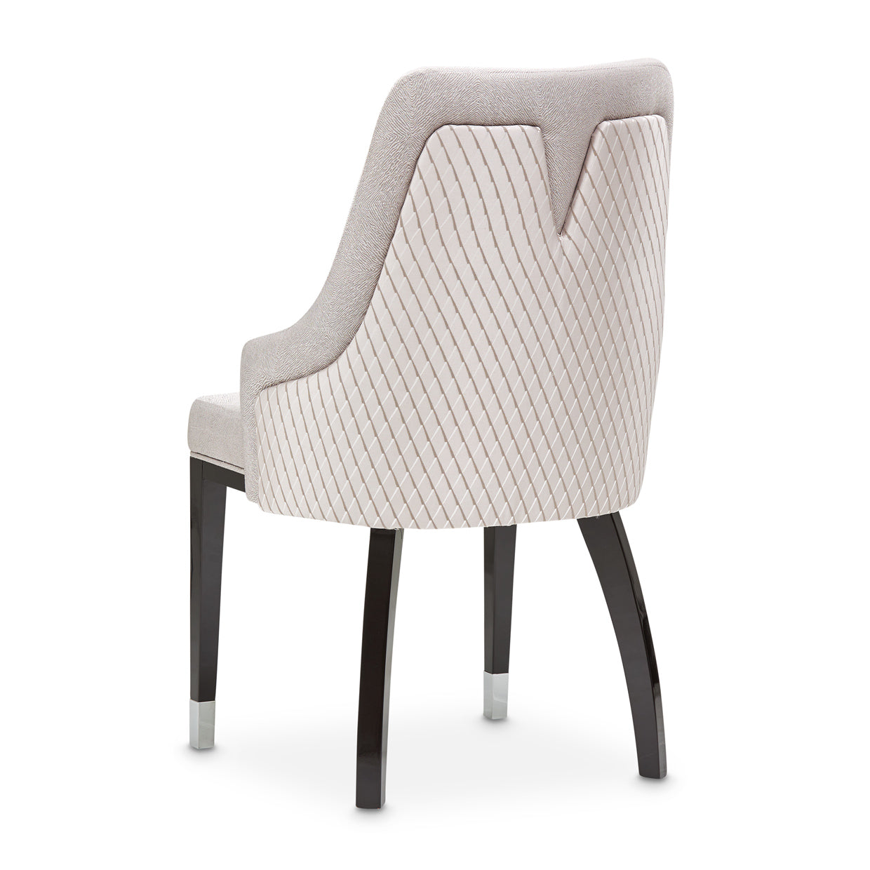 Carmela Dining Arm Chair - Zinc/Glossy Charcoal