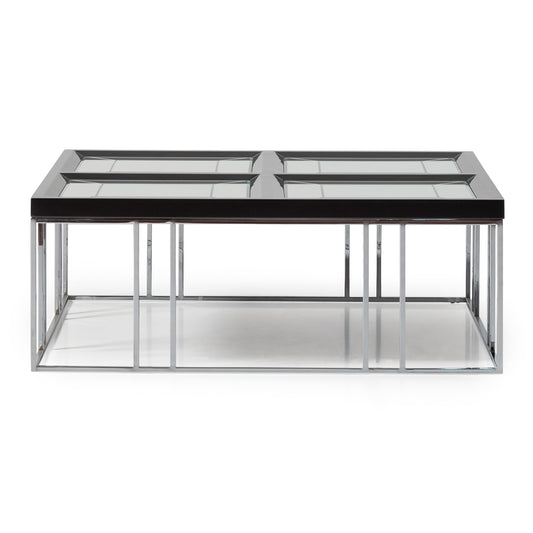 Carmela Cocktail Table - Glossy Charcoal