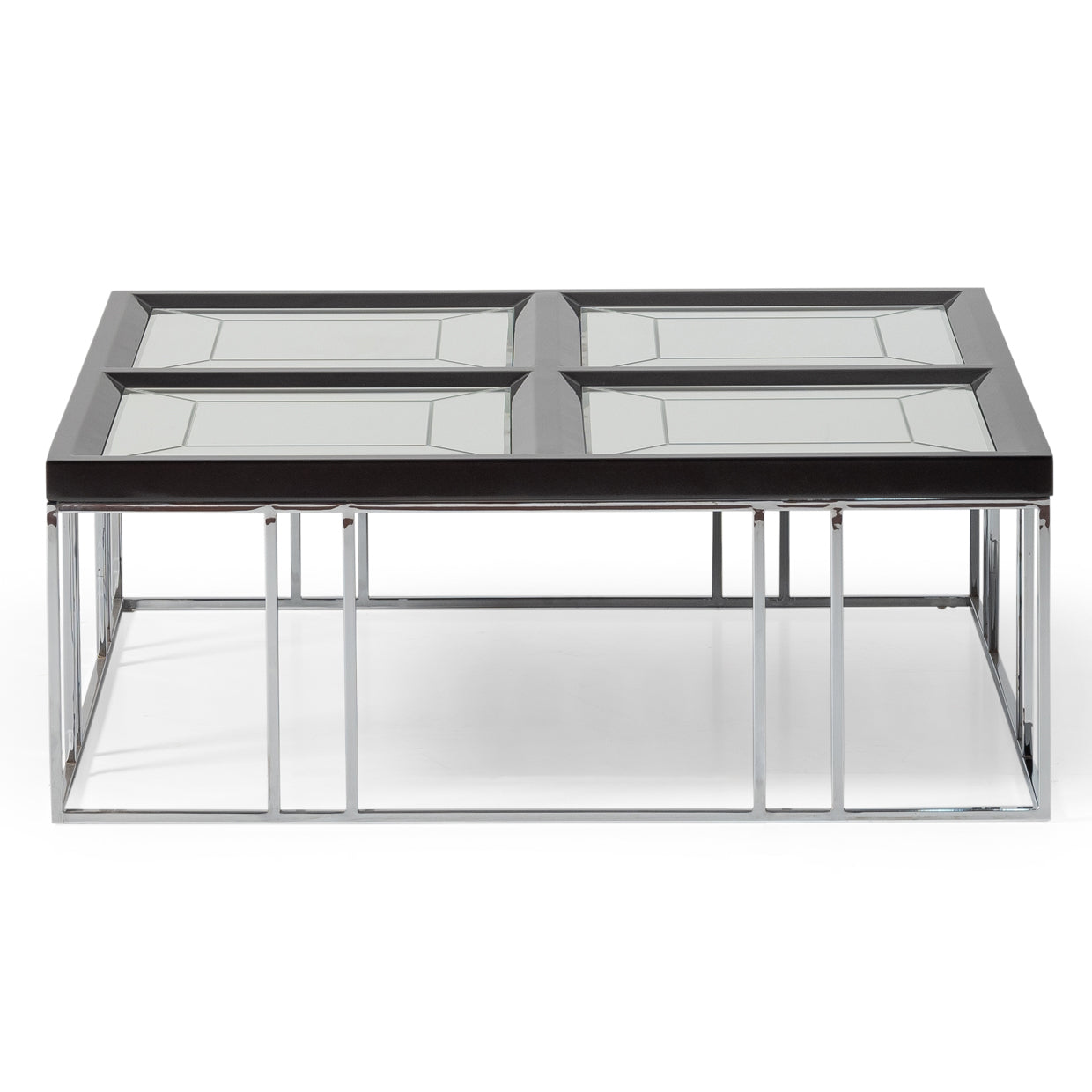 Carmela Cocktail Table - Glossy Charcoal