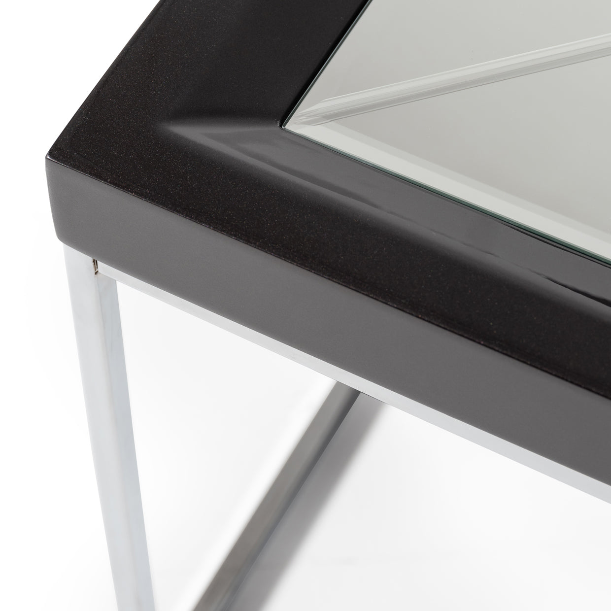 Carmela Cocktail Table - Glossy Charcoal