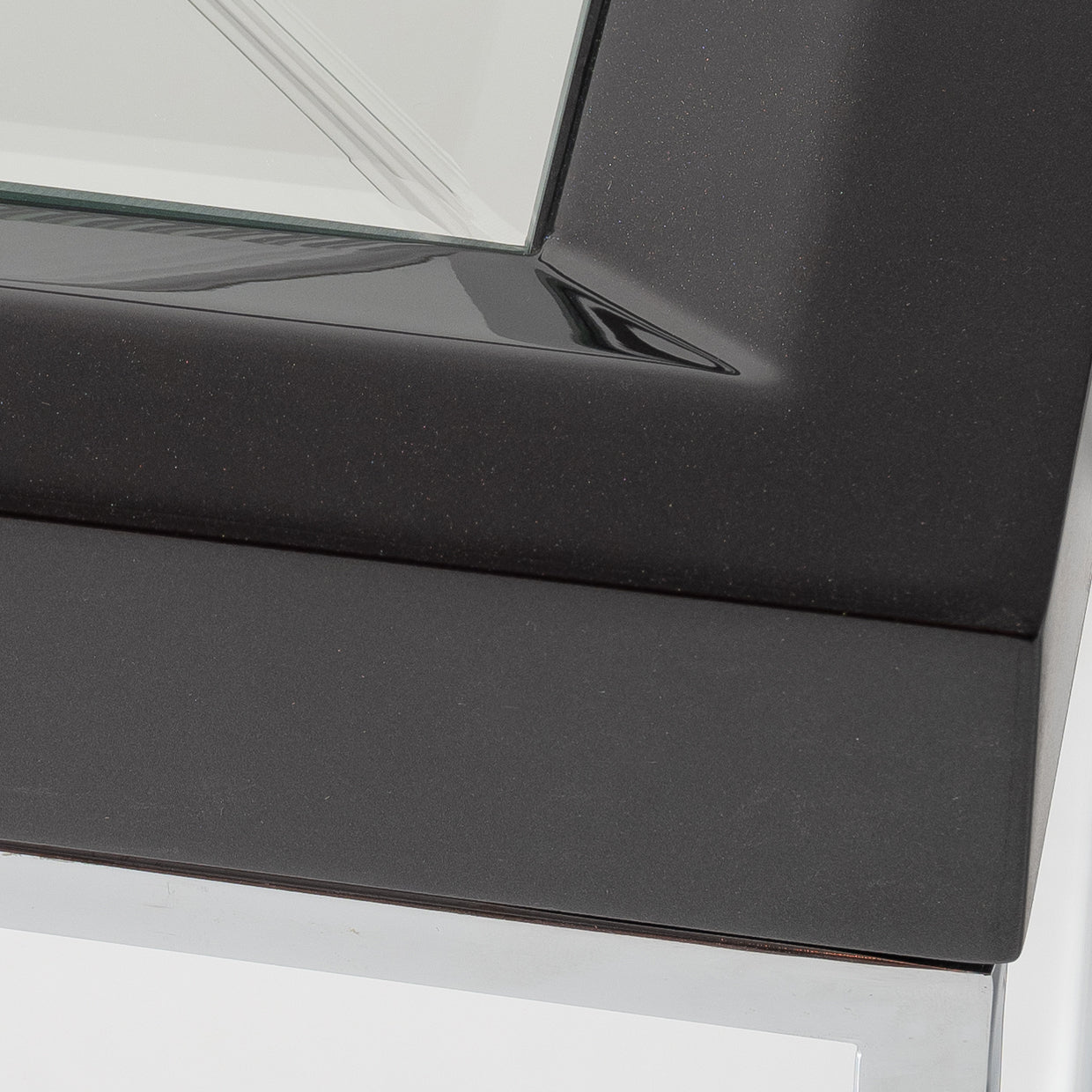 Carmela Side Table - Glossy Charcoal