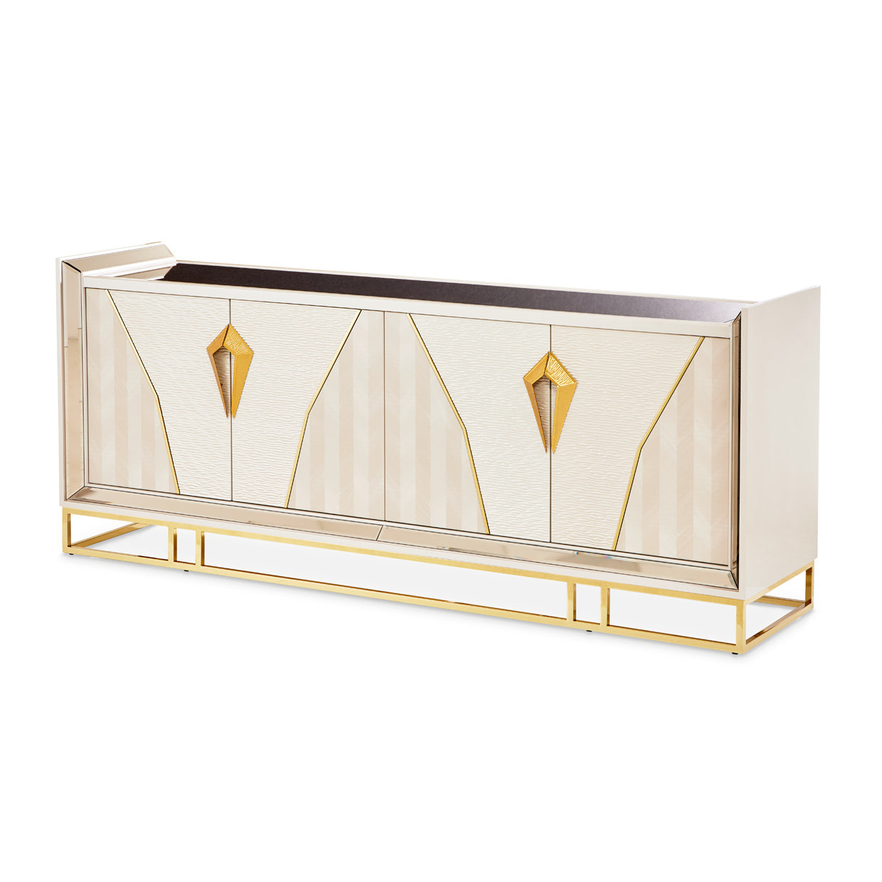 Carmela Console Table - Shimmer Ivory