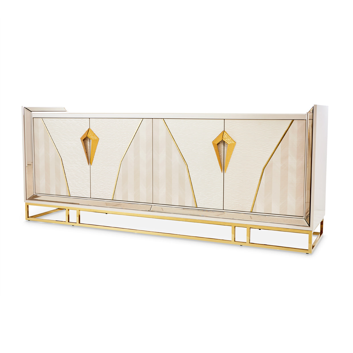 Carmela Console Table - Shimmer Ivory