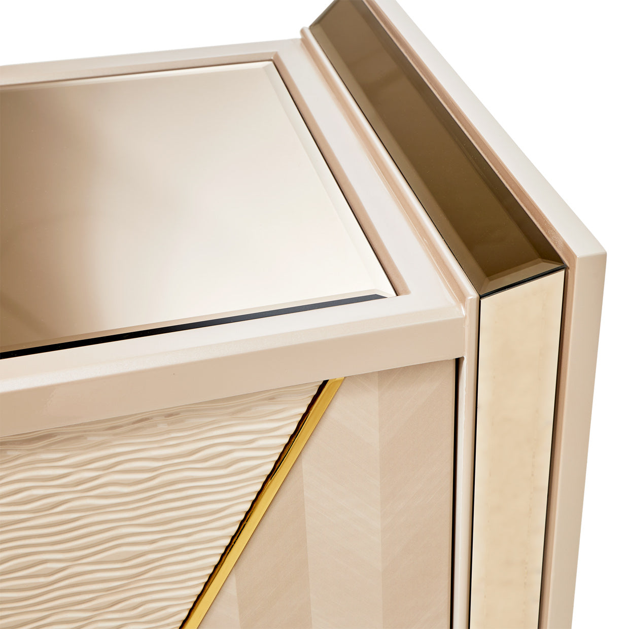 Carmela Console Table - Shimmer Ivory