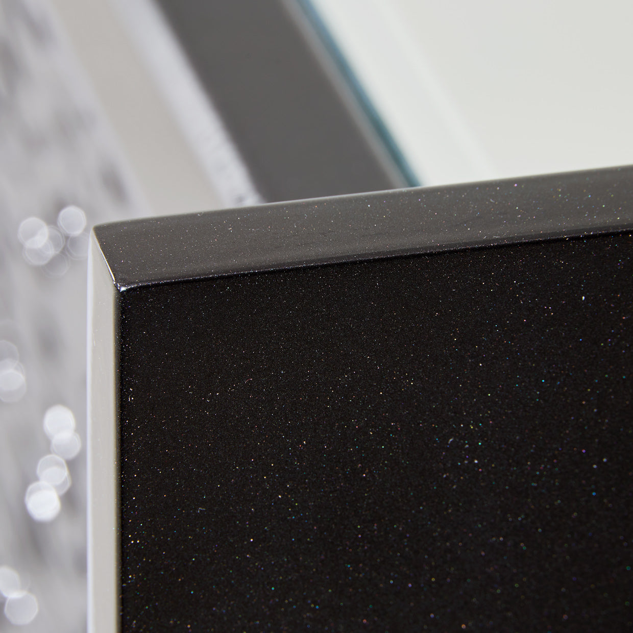 Carmela Console Table - Glossy Charcoal
