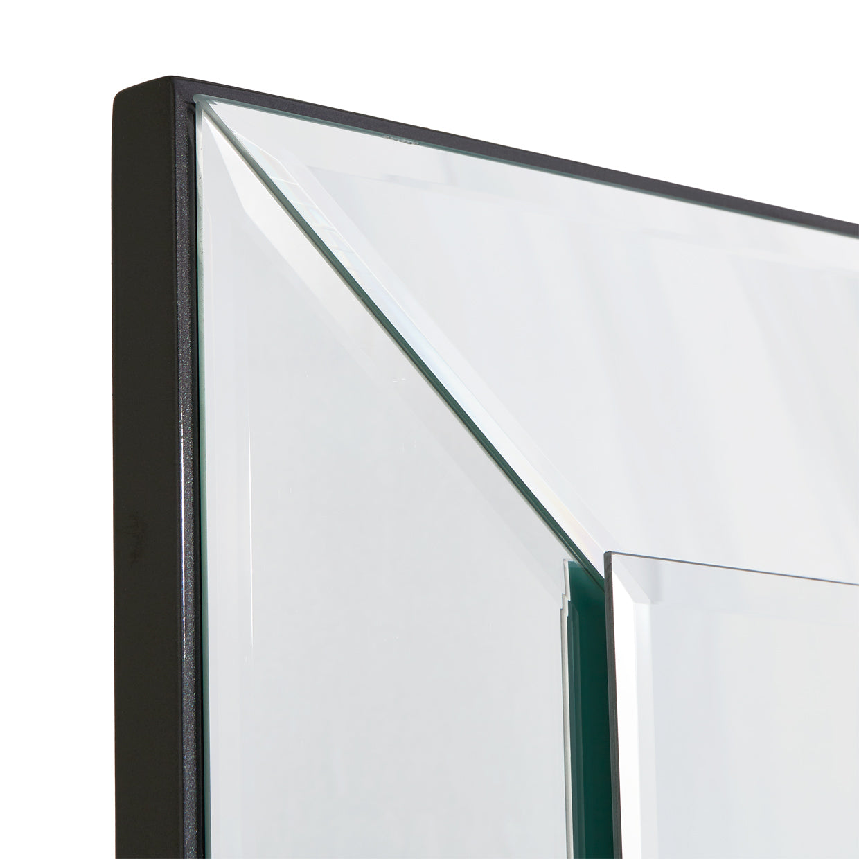 Carmela Wall Mirror - Glossy Charcoal