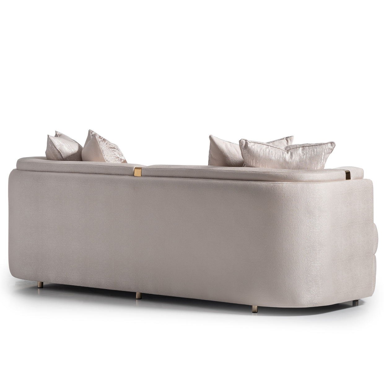 Carmela Standard Sofa - Almond/Gold