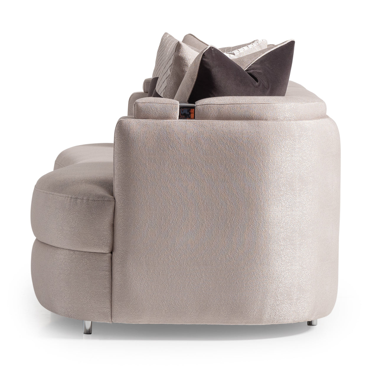 Carmela Sofa - Zinc/Silver