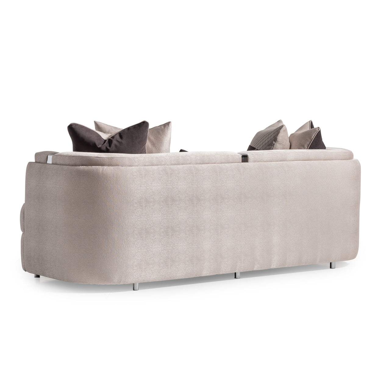 Carmela Sofa - Zinc/Silver